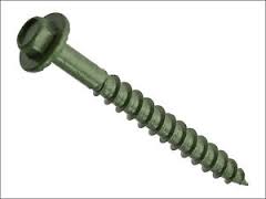 Timberdrive Screw Green Coated. Boxed in 50.